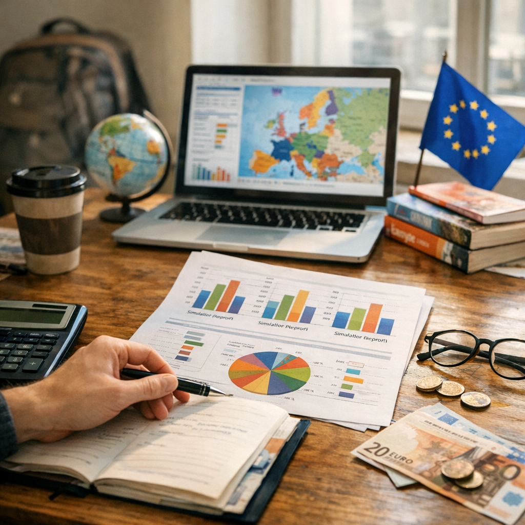 Montant de la bourse Erasmus en 2026 : méthode de simulation par profil