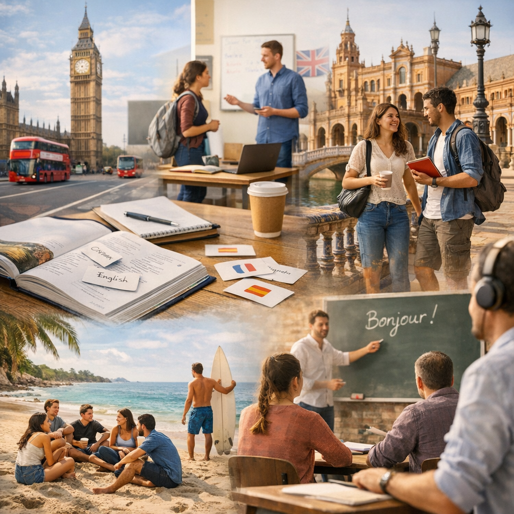 Où partir en séjour linguistique CPF&nbsp;: destinations et formats possibles