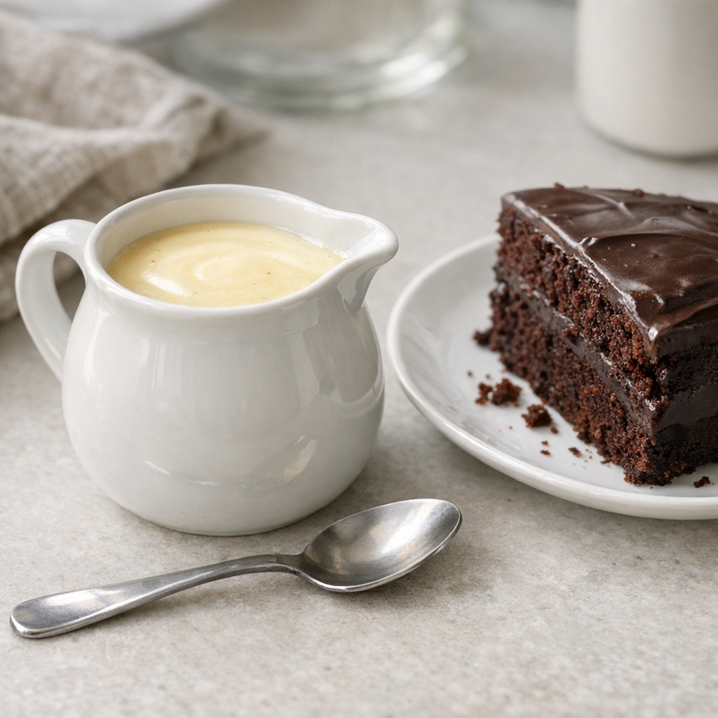 La Crème Anglaise maison devient onctueuse avec une cuisson douce