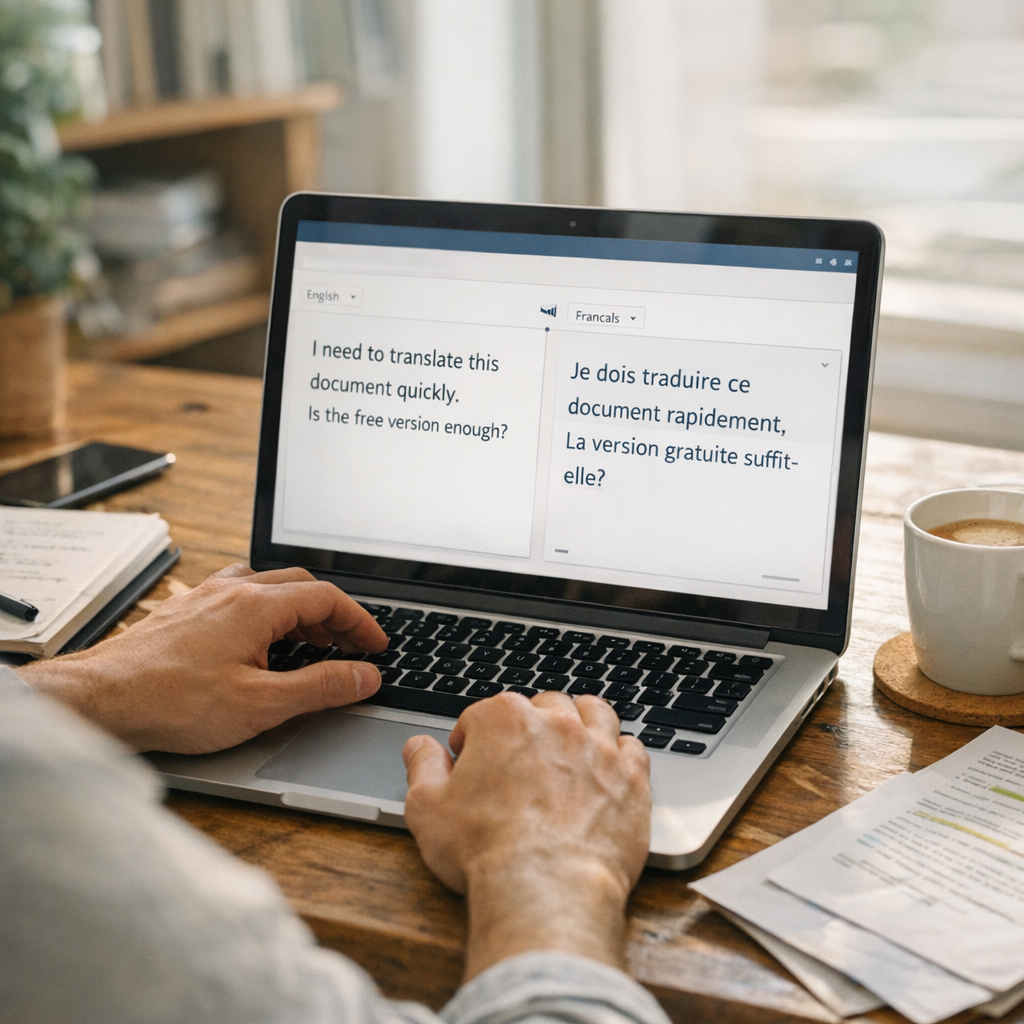 3. DeepL gratuit ou Pro : que peut-on faire sans payer ?
