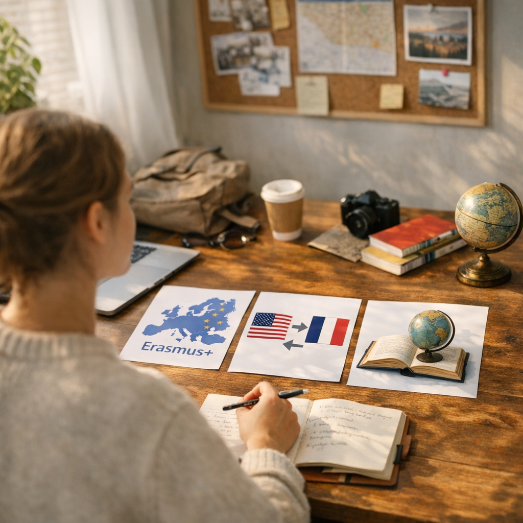 Choisir entre Erasmus+, échange bilatéral et inscription libre