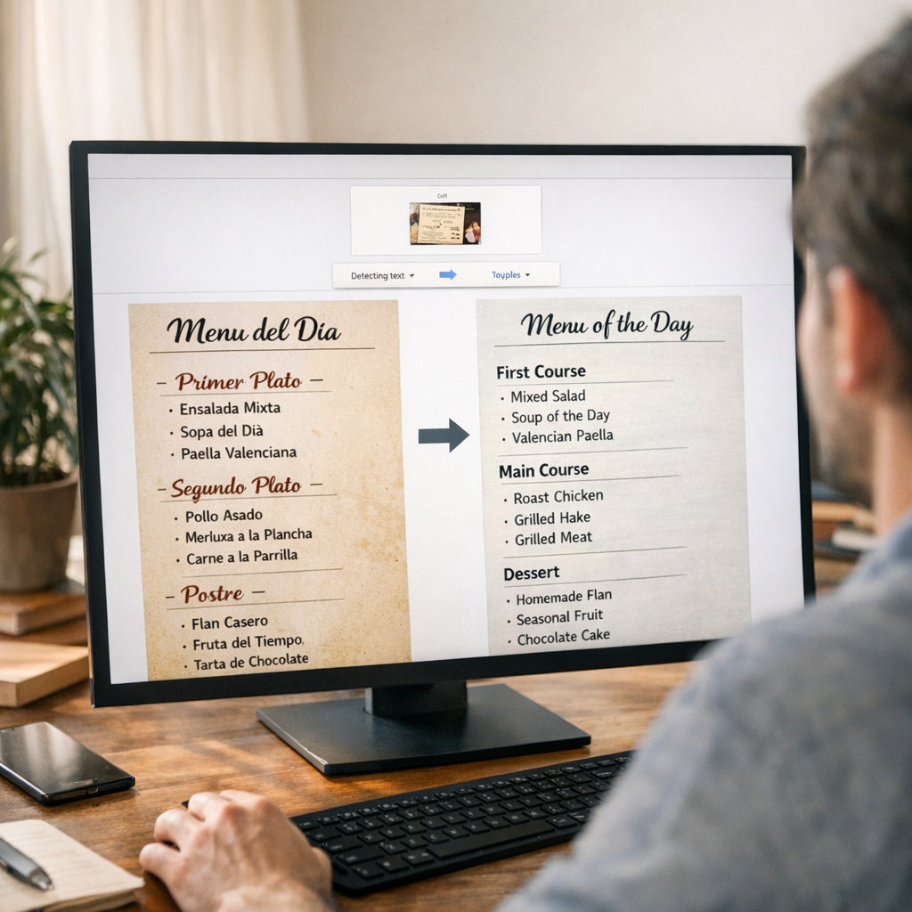 Traduire une image sur ordinateur : méthode simple avec Google Traduction