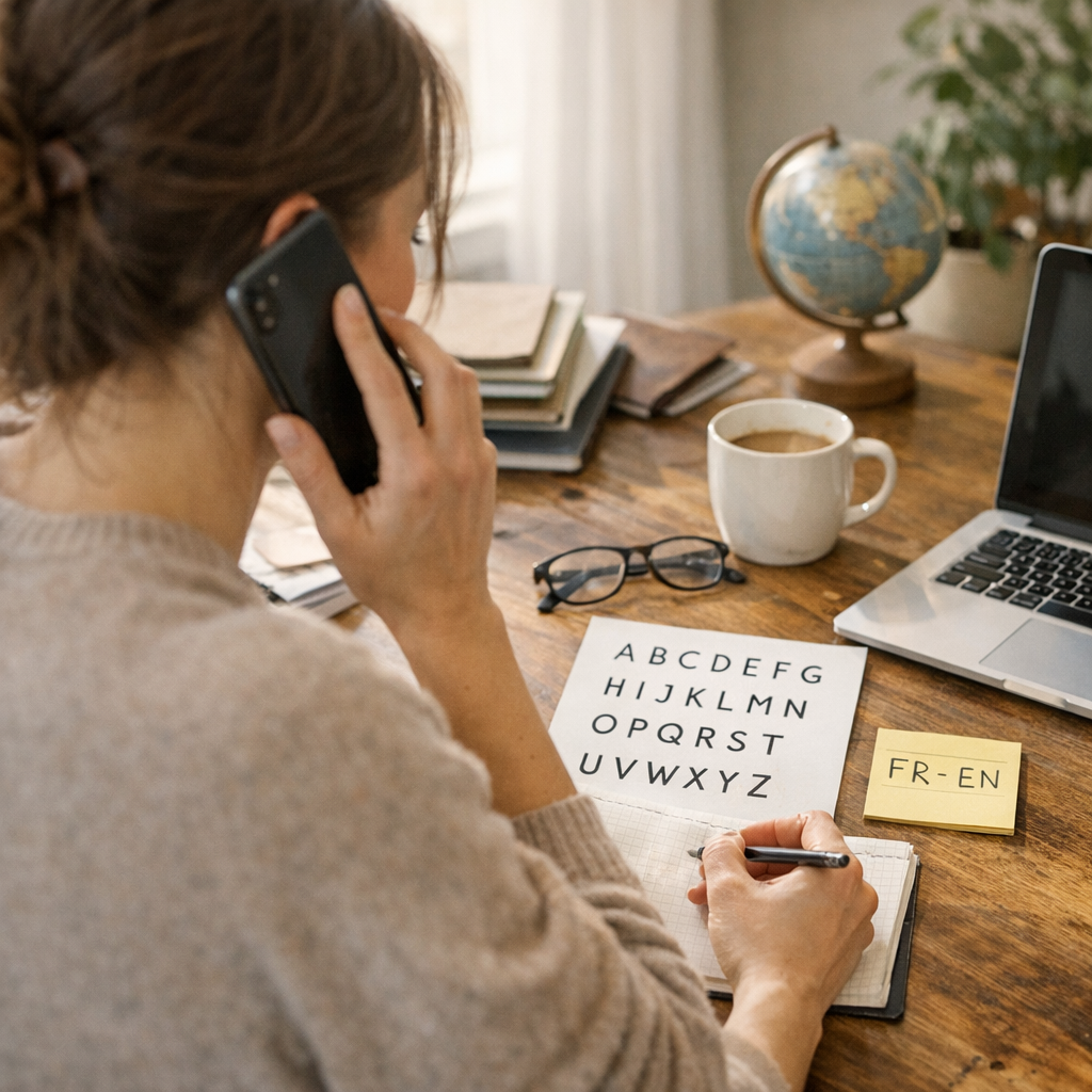 Savoir épeler un mot en anglais : mini-dialogues utiles au téléphone