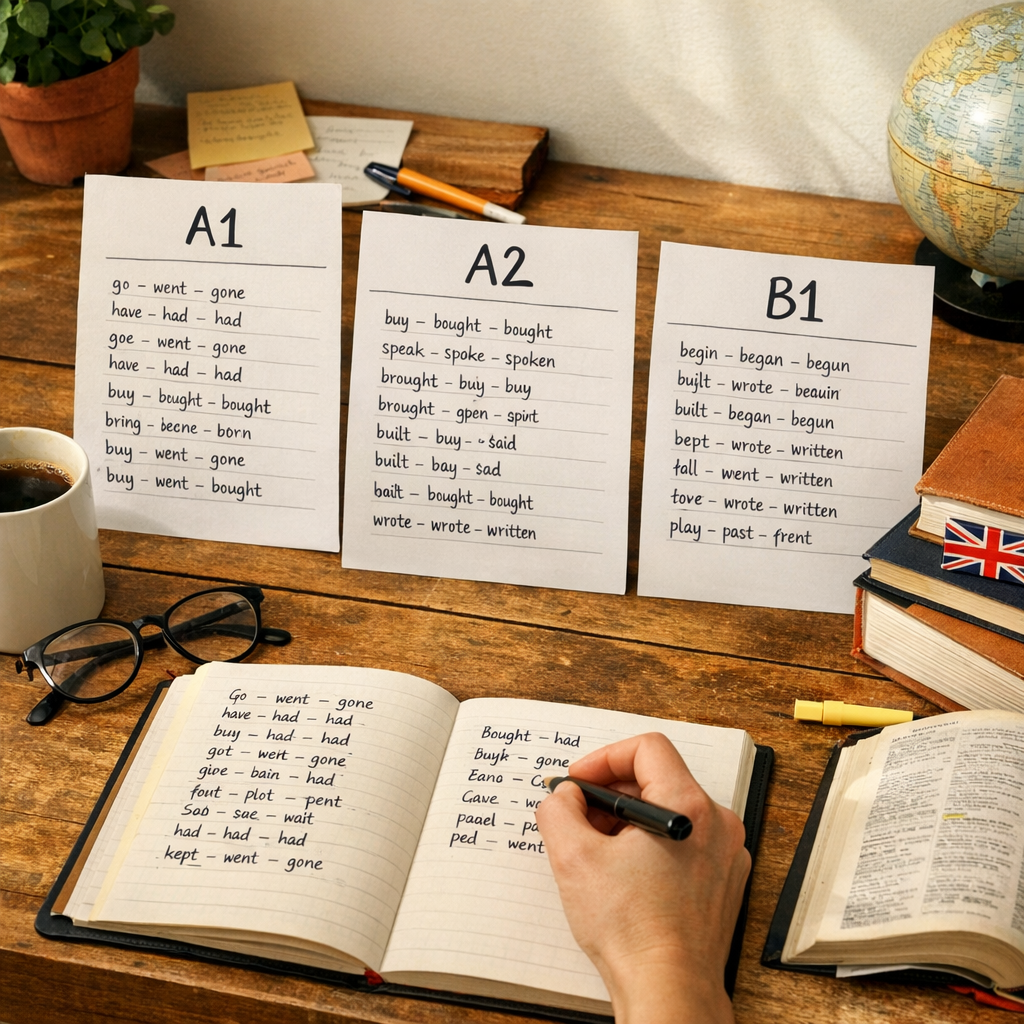 Progression A1, A2, B1 : apprendre les verbes dans le bon ordre