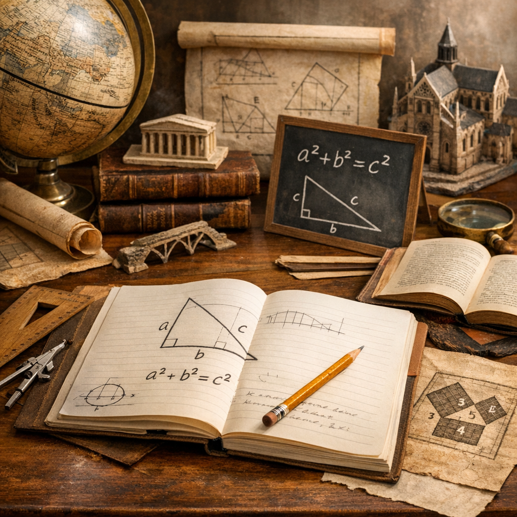 Applications et repères d’histoire du théorème de Pythagore