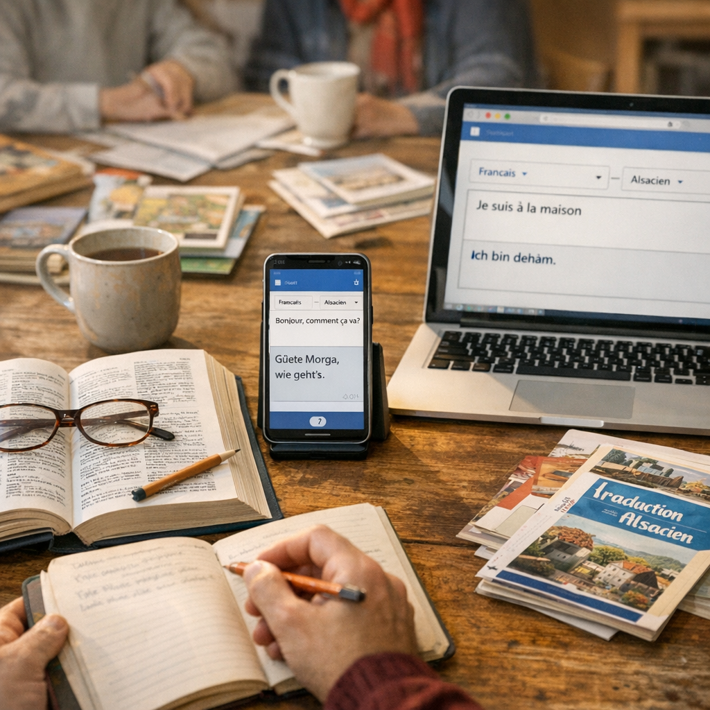 Quels outils utiliser&nbsp;: dictionnaire alsacien, traducteur ou ressources communautaires&nbsp;?