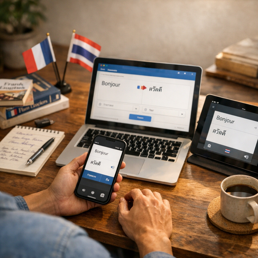 Traducteur français-thaï gratuit : comparer les outils avant de choisir
