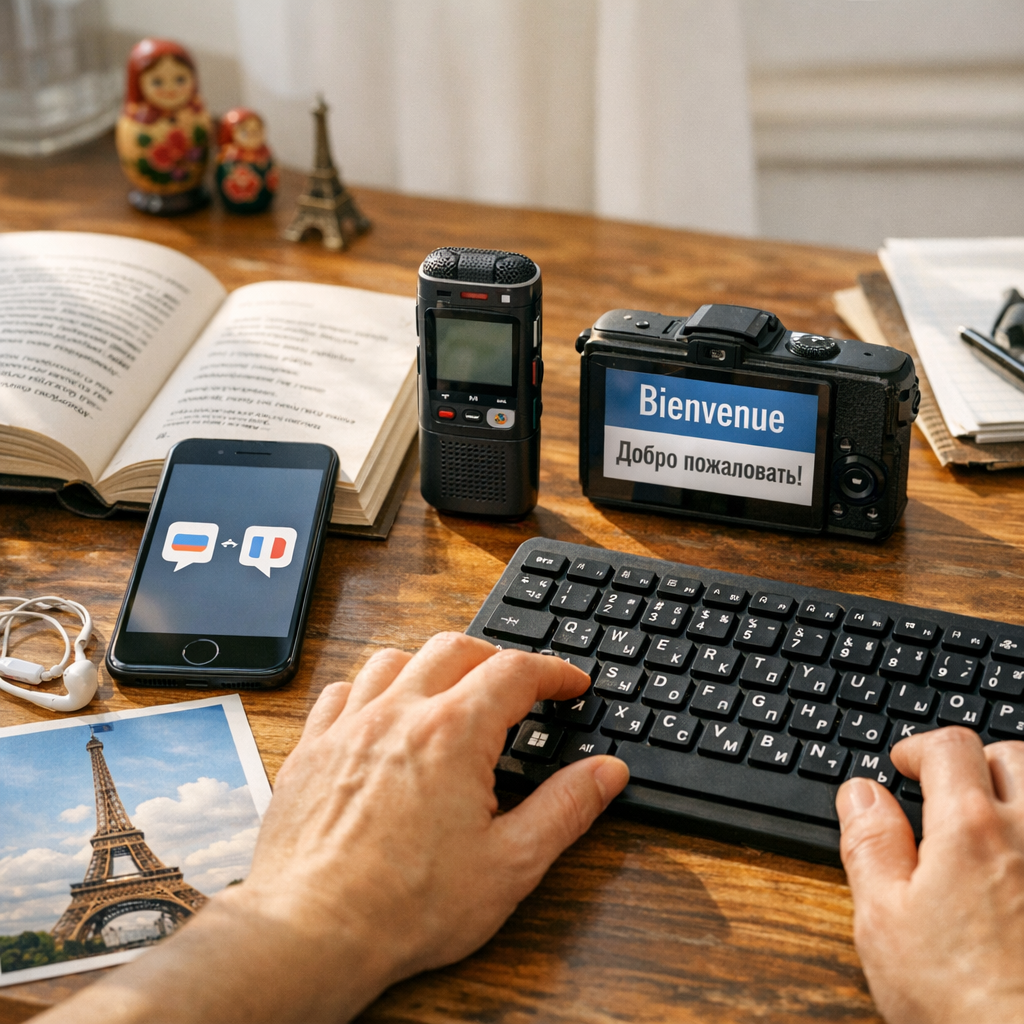 3. Modes de traduction&nbsp;: texte, voix, vidéo, photo et clavier cyrillique