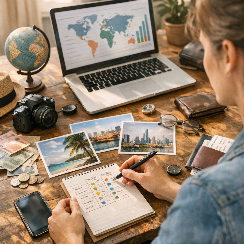 Matrice profil × pays × budget&nbsp;: choisir une destination sans se tromper