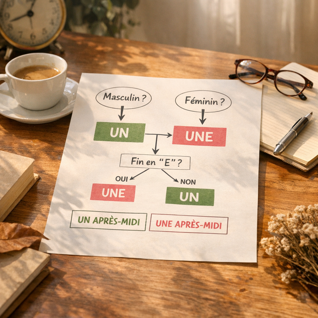 Quand utiliser « un » ou « une » ? L’arbre de décision le plus simple