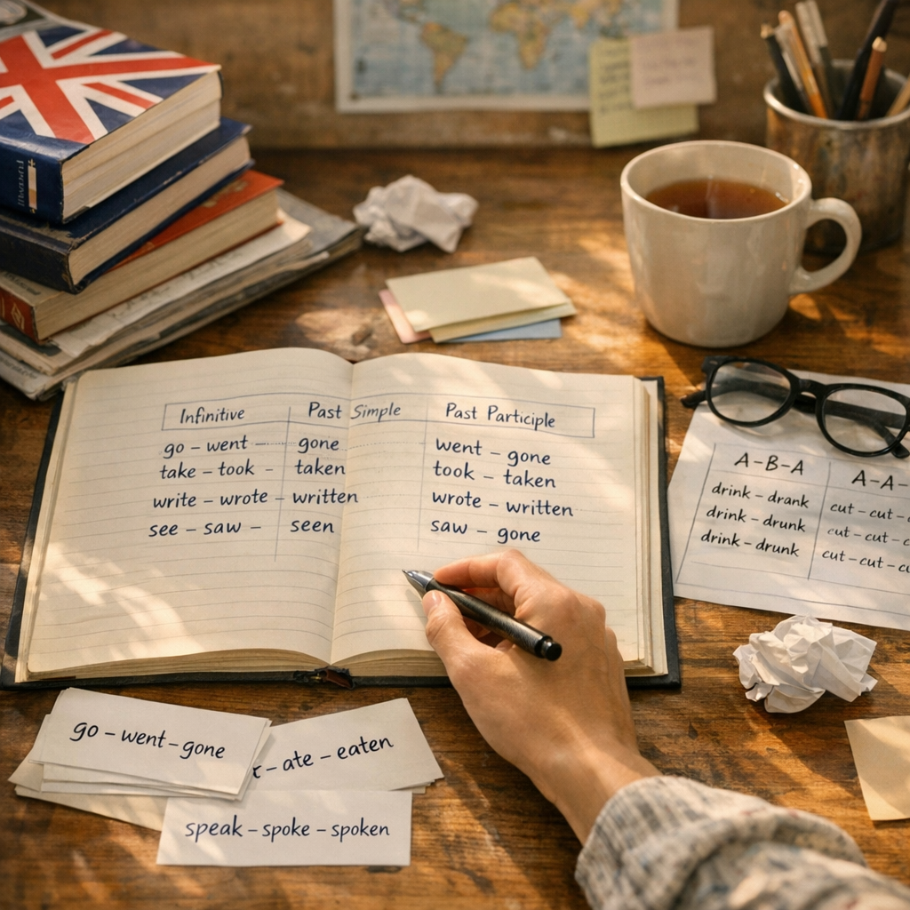 Comment reconnaître et classer les verbes irréguliers en anglais ?